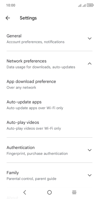 Press Auto-update apps. Press Auto-update apps.