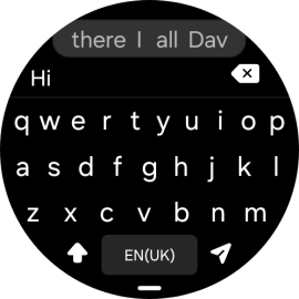 Press the send icon. Press the send icon.