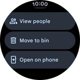 Press Move to bin. Press Move to bin.