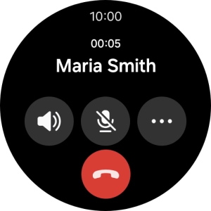 Press the end call icon. Press the end call icon.