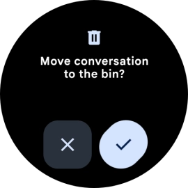 Press the confirm icon. Press the confirm icon.