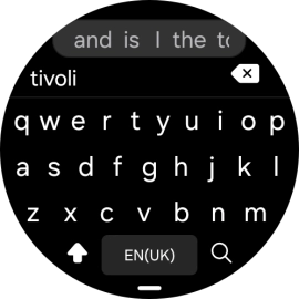 Key in the required destination and press the search icon. Key in the required destination and press the search icon.
