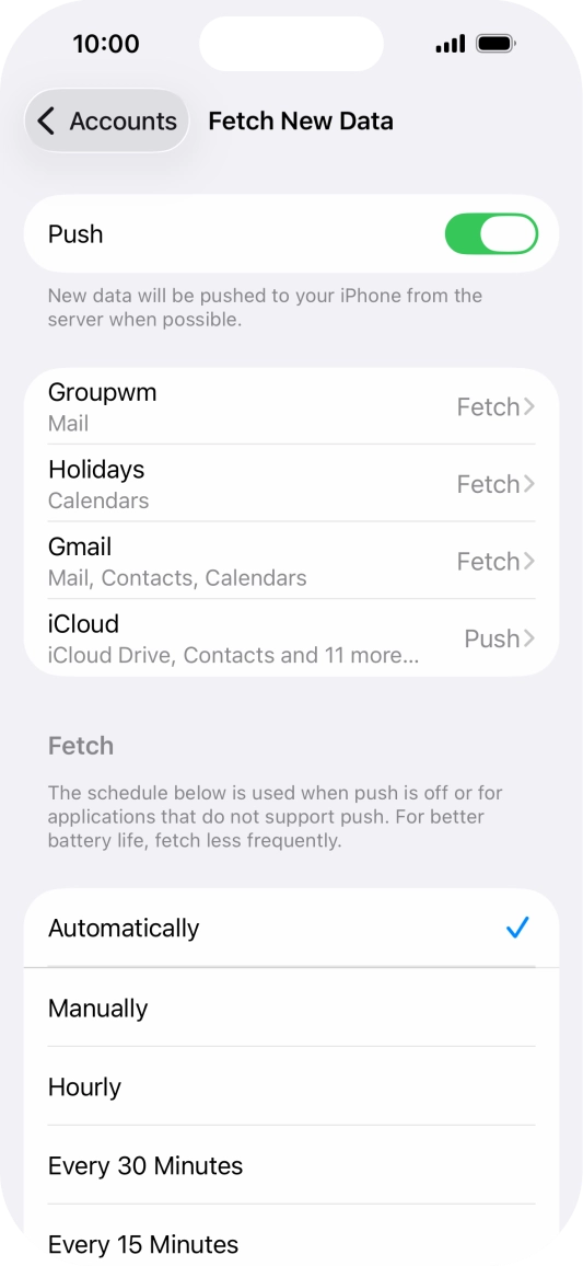 Press the indicator next to Press the indicator next to