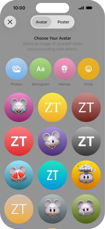 Press the required category and follow the instructions on the screen to select and save the required picture to your Contact Poster. Press the required category and follow the instructions on the screen to select and save the required picture to your Contact Poster.