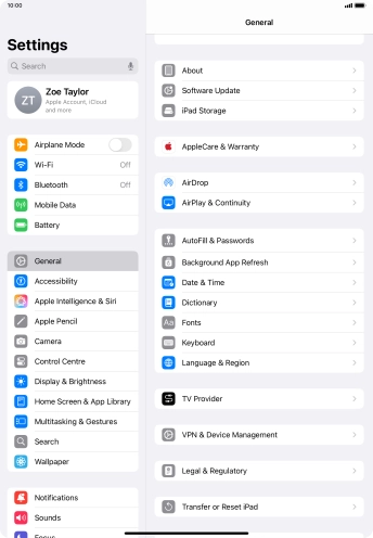Press Transfer or Reset iPad. Press Transfer or Reset iPad.