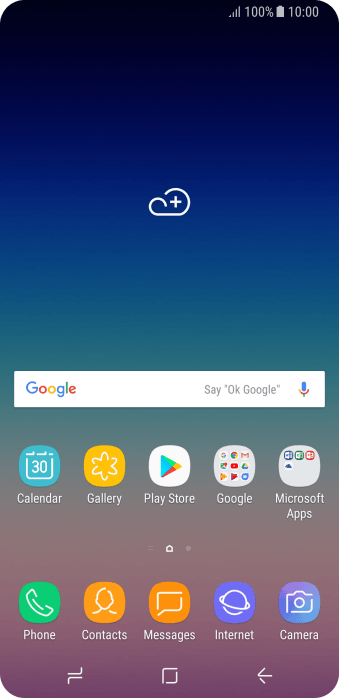 Slide your finger downwards starting from the top of the screen. Slide your finger downwards starting from the top of the screen.