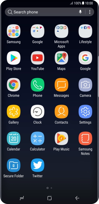 Press Samsung. Press Samsung.