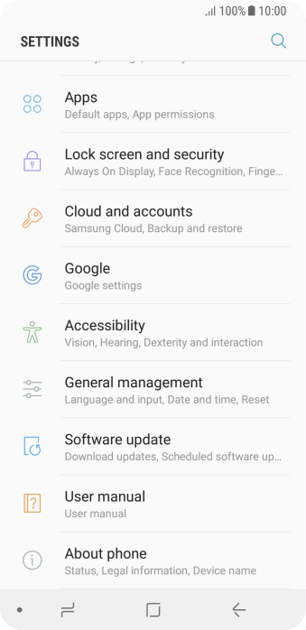 Press Cloud and accounts. Press Cloud and accounts.