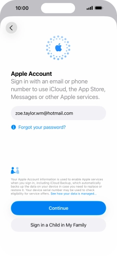 Press Continue. Press Continue.
