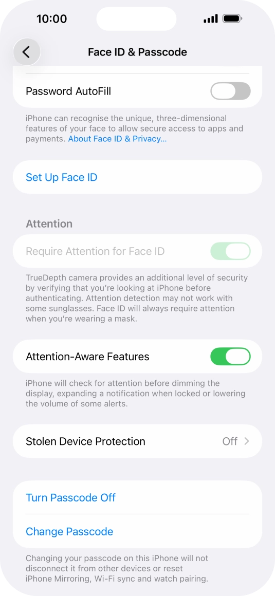 Press Turn Passcode Off and key in the phone lock code. Press Turn Passcode Off and key in the phone lock code.