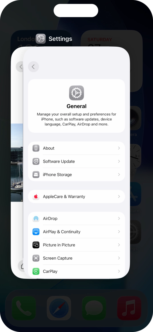 Slide upwards on the required application to end it. Slide upwards on the required application to end it.