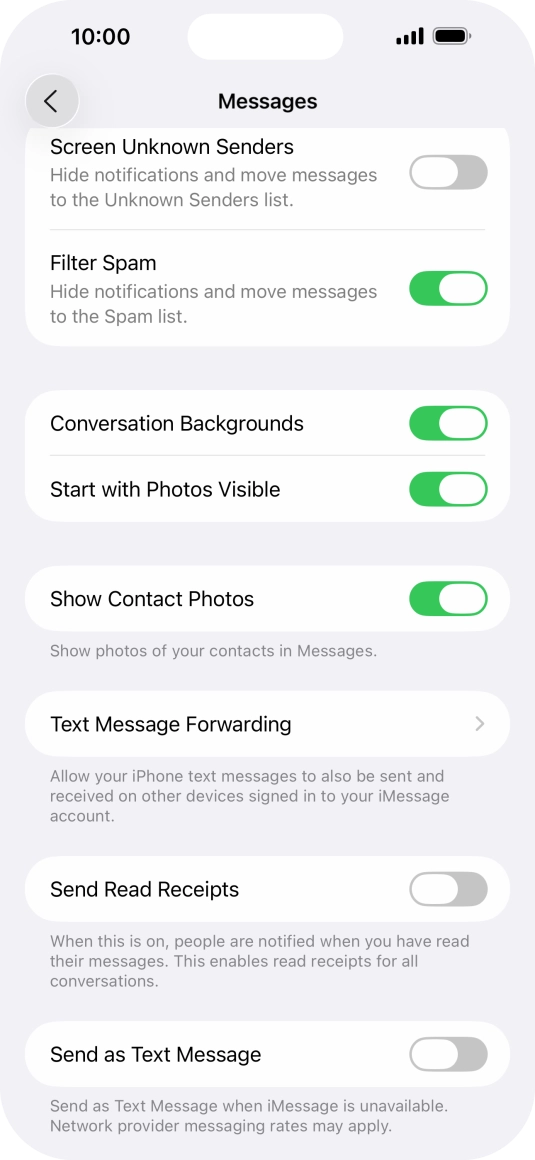 Press the indicator next to Press the indicator next to