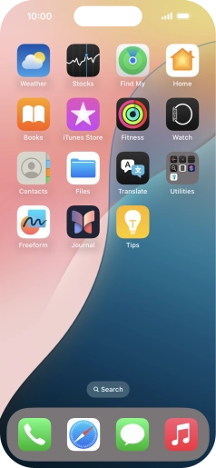 Press and hold anywhere on the home screen. Press and hold anywhere on the home screen.