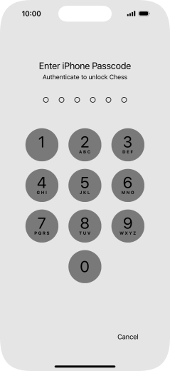 Use the phone lock code you created. The app is now no longer locked. Use the phone lock code you created. The app is now no longer locked.