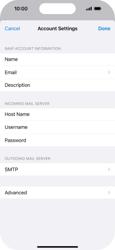 Press SMTP. Press SMTP.