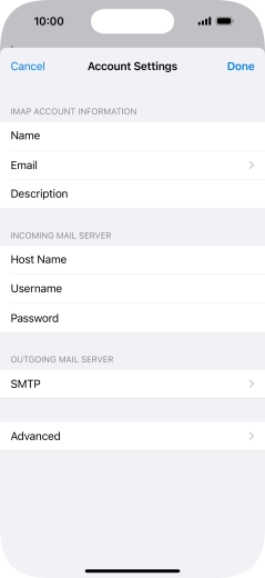 Press SMTP. Press SMTP.