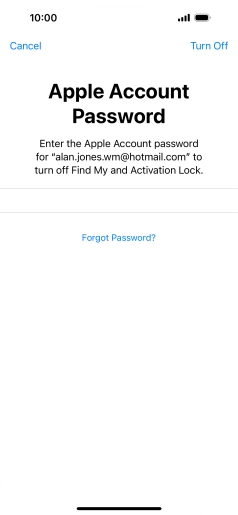 Key in the password for your Apple ID and press Turn Off. Wait a moment while the factory default settings are restored. Follow the instructions on the screen to set up your phone and prepare it for use. Key in the password for your Apple ID and press Turn Off. Wait a moment while the factory default settings are restored. Follow the instructions on the screen to set up your phone and prepare it for use.