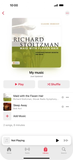 Go to the required category or playlist and press the required audio file. Go to the required category or playlist and press the required audio file.