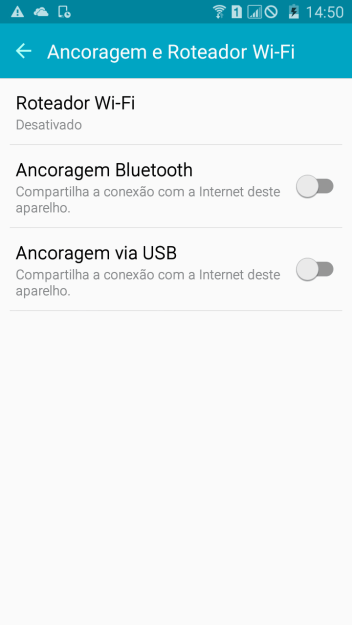 Pressione Ancoragem via USB para ativar a função. Agora está estabelecida a conexão de Internet do computador via celular. Pressione Ancoragem via USB para ativar a função. Agora está estabelecida a conexão de Internet do computador via celular.