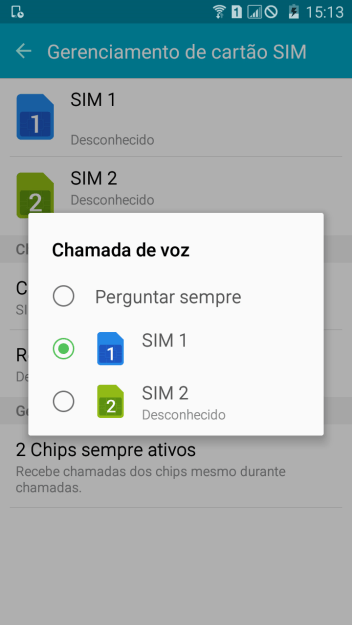 Pressione o chip desejado. Pressione o chip desejado.