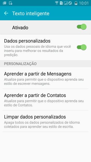Pressione o indicador para ativar a função. Pressione o indicador para ativar a função.