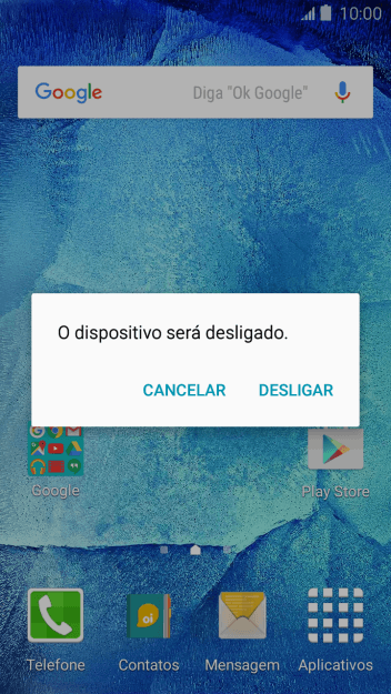 Pressione DESLIGAR. Pressione DESLIGAR.