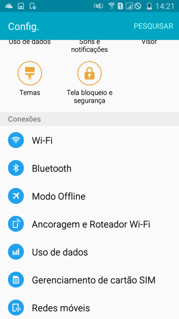 Pressione Ancoragem e Roteador Wi-Fi. Pressione Ancoragem e Roteador Wi-Fi.