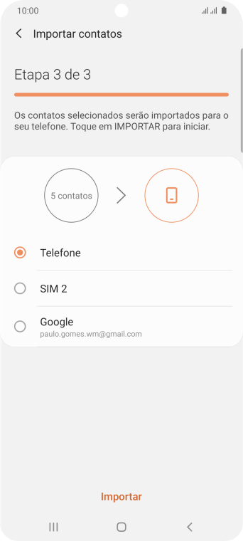 Pressione Importar. Pressione Importar.