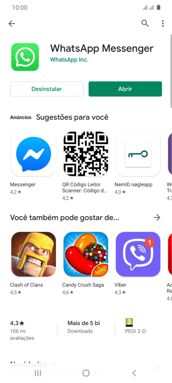 Pressione a tecla de início para voltar à tela inicial. Pressione a tecla de início para voltar à tela inicial.