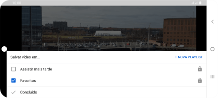 Pressione a lista de reprodução desejada. Pressione a lista de reprodução desejada.
