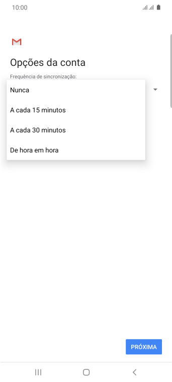 Pressione a configuração desejada. Pressione a configuração desejada.