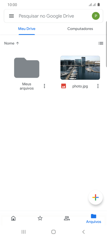Pressione o arquivo desejado. Pressione o arquivo desejado.