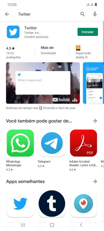 Pressione Twitter. Pressione Twitter.