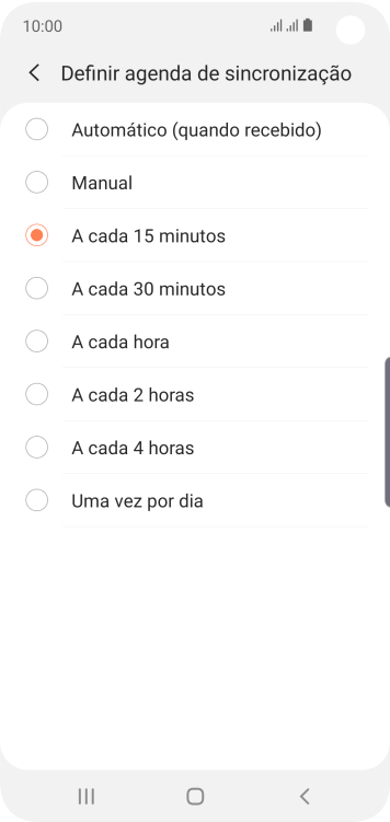Pressione a configuração desejada. Pressione a configuração desejada.