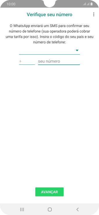 Pressione a lista suspensa. Pressione a lista suspensa.