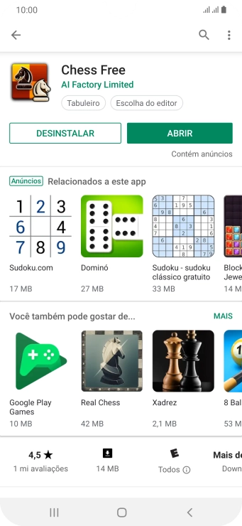 Pressione a tecla de início para finalizar e voltar à tela inicial. Pressione a tecla de início para finalizar e voltar à tela inicial.