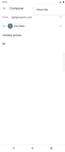 Press Attach file and go to the required folder. Press Attach file and go to the required folder.