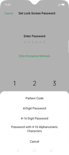 Press the required phone lock code and follow the instructions on the screen to create an additional phone lock code. Press the required phone lock code and follow the instructions on the screen to create an additional phone lock code.