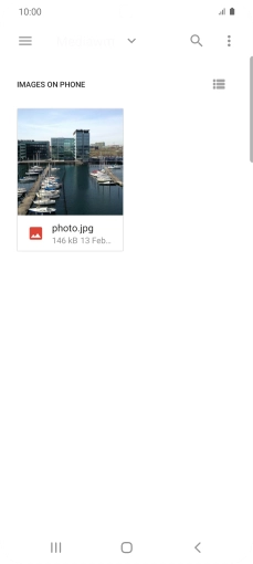Press the required file. Press the required file.