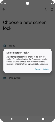 Press Delete. Press Delete.