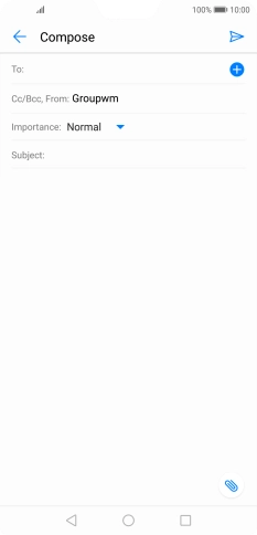Press To and key in the first letters of the recipient's name. Press To and key in the first letters of the recipient's name.