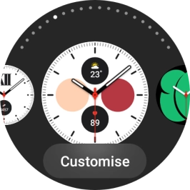 Press Customise. Press Customise.