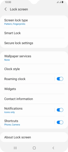 Press Screen lock type and key in the additional phone lock code you created earlier. Press Screen lock type and key in the additional phone lock code you created earlier.