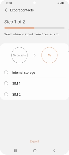 Press the required SIM. Press the required SIM.