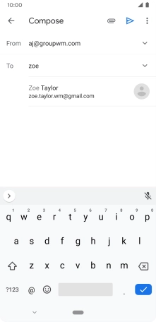 Press the required contact. Press the required contact.