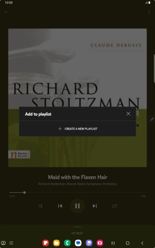 Press CREATE A NEW PLAYLIST. Press CREATE A NEW PLAYLIST.