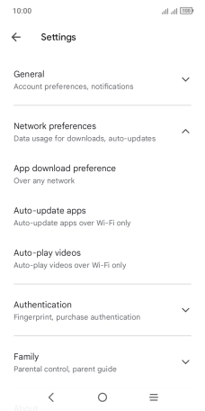 Press Auto-update apps. Press Auto-update apps.