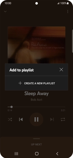 Press CREATE A NEW PLAYLIST. Press CREATE A NEW PLAYLIST.