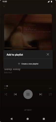 Press Create a new playlist. Press Create a new playlist.