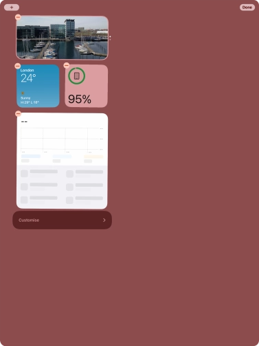 Press the add icon. Press the add icon.